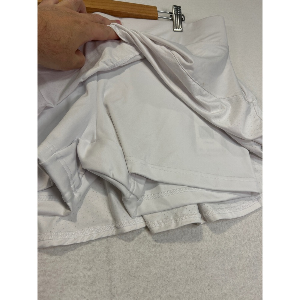 Adidas Women T Match Skirt White Tennis Skort AEROREADY GH7552 XL - Picture 10 of 10